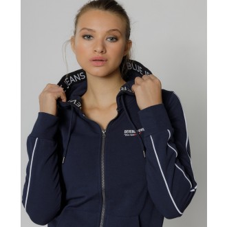 Devergo dámská mikina s kapucí - Námořnická modrá