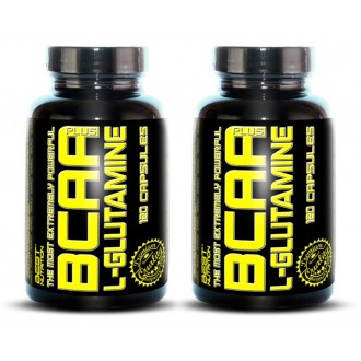 1+1 Zdarma: BCAA plus L-Glutamine od Best Nutrition - 120 kaps. + 120 kaps.