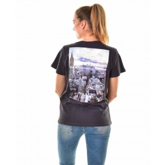 Retrojeans Dámské tričko NEW YORK - Tmavě šedá