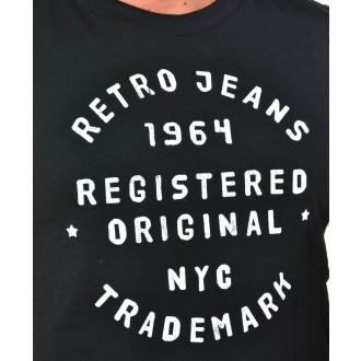 Retrojeans pánské triko MONSERRATT - Černá