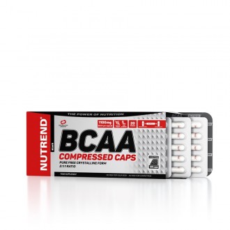 Nutrend BCAA COMPRESSED CAPS 120 kapslí