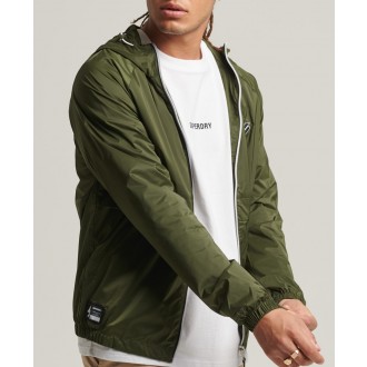 Superdry pánská bunda Code Essential Hooded - Kaki
