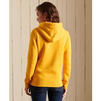 Superdry dámská mikina Vintage Logo Embroidered Zip - Žlutá