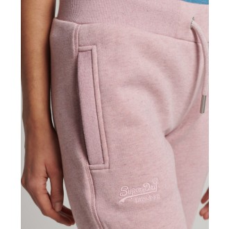 Superdry dámské tepláky Organic Cotton Vintage Logo Embroidered - Růžová