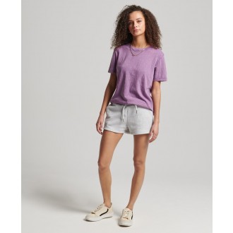 Superdry dámské kraťasy Organic Cotton Vintage Logo Jersey - Světle šedá
