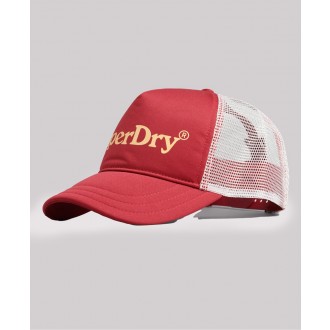 Superdry dámská kšiltovka Vintage Graphic - Červená