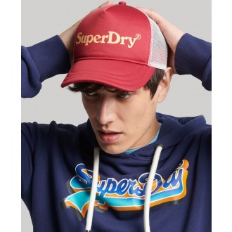 Superdry dámská kšiltovka Vintage Graphic - Červená