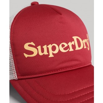 Superdry dámská kšiltovka Vintage Graphic - Červená