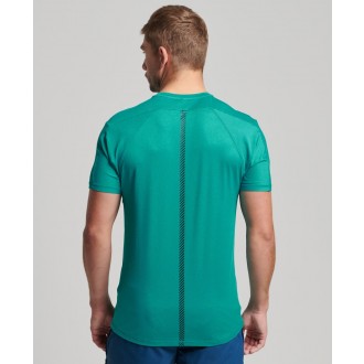 Superdry pánské triko Run Ss - Modrá