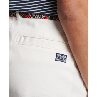 Superdry dámské kraťasy Organic Cotton Vintage Chino Hot - Bílá