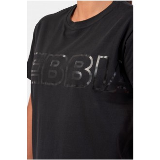 NEBBIA Invisible Logo T shirt 602 - Černé