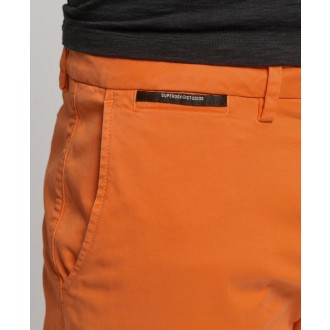 Superdry pánské kraťasy Organic Cotton Core Chino - Oranžová