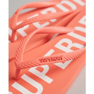 Superdry dámské flip-flop pantofle Code Essential - Lososová