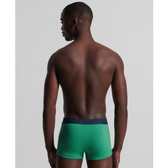 Superdry pánské boxerky Organic Cotton Trunk Triple Pack - Tmavě zelená