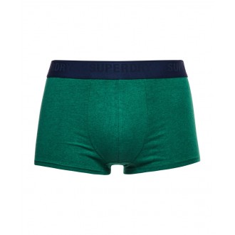 Superdry pánské boxerky Organic Cotton Trunk Triple Pack - Tmavě zelená
