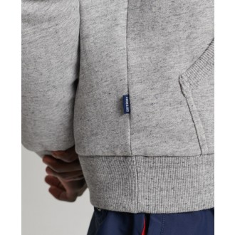 Superdry pánská mikina Vintage Core Logo Seasonal Zip - Světle šedá
