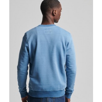 Superdry pánská mikina Vintage Crew Sweat - Světle modrá