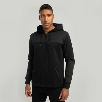 STRIX Mikina Essential Zip Up Hoodie Black - černá