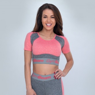 GymBeam Sportovní Top Ultrafit Heather Pink - růžová