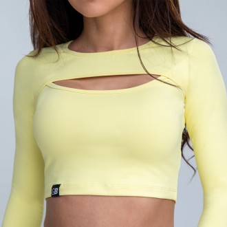 GymBeam Sportovní Top Advanced Lemon - lemon