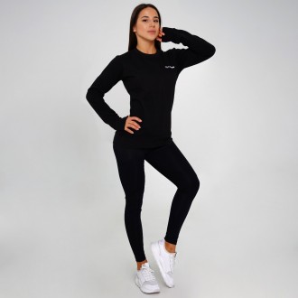 GymBeam Dámská mikina Basic Jumper Black - černá