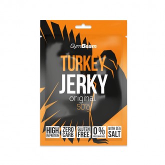 GymBeam Sušené maso Turkey Jerky - 10 x 50 g