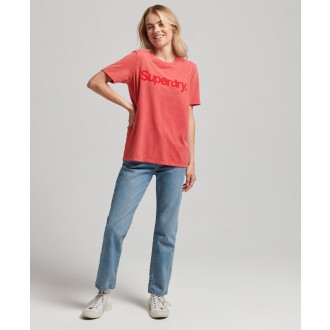 Superdry dámské triko Core Logo 80s T-Shirt - Červená