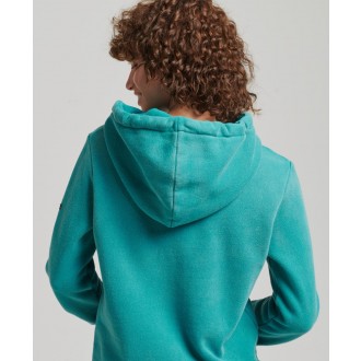 Superdry dámská mikina Core Logo 80s Hoodie - Modrá