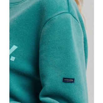 Superdry dámská mikina Vintage Core Logo 80s Crew Sweatshirt - Modrá