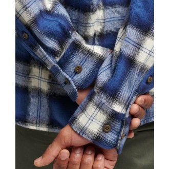 Superdry pánská košile Organic Cotton Vintage Lumberjack Shirt - Modrá
