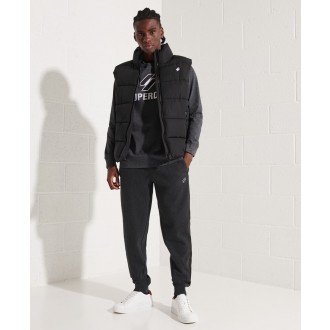 Superdry pánská zimní vesta Non Hooded Sports Puffer Gilet - Black