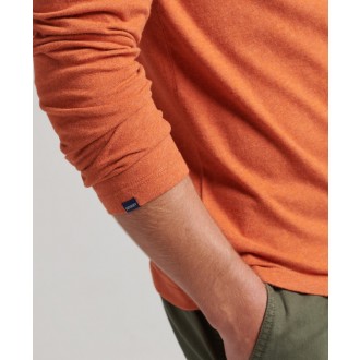 Superdry pánská mikina Organic Cotton Vintage Logo Embroidered Top - Oranžová