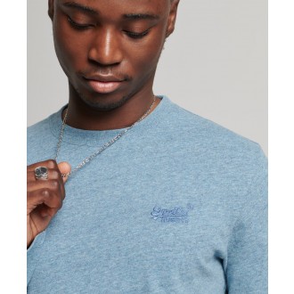 Superdry pánská mikina Organic Cotton Vintage Logo Embroidered Top - Modrá