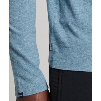 Superdry pánská mikina Organic Cotton Vintage Logo Embroidered Top - Modrá