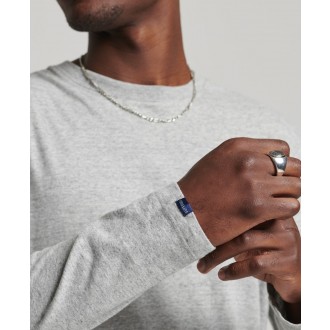 Superdry pánská mikina Organic Cotton Vintage Logo Embroidered Top - Šedá