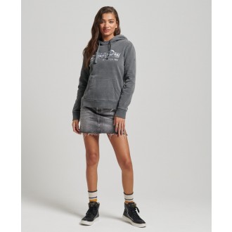 Superdry dámská mikina Vintage Logo Borough Hoodie - Black