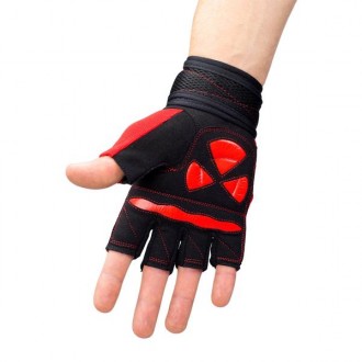 FITNESS RUKAVICE ČERVENÉ RST02 HMS