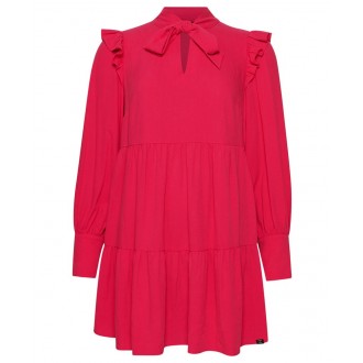 Superdry dámské šaty Studios Tiered Mini Dress - Fialová
