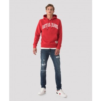 Retrojeans pánská mikina MIDEWIN HOODIE - Červená