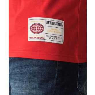 Retrojeans pánské triko MIDEWIN - Červená