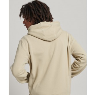 Superdry pánská mikina Stacked Applique Logo Hoodie - Béžová