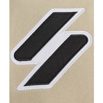 Superdry pánská mikina Stacked Applique Logo Hoodie - Béžová