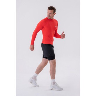 Nebbia Funkční tričko s dlouhým rukávem Active 328 - RED