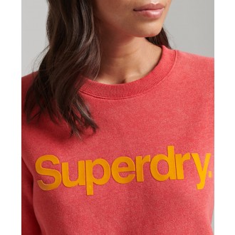 Superdry dámska mikina Vintage Core Logo 80s Crew Sweatshirt - Červená