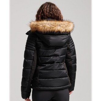 Superdry dámska zimná bunda Snow Luxe Puffer - Black