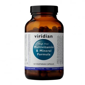 Viridian High Five Multivitamin and Mineral Formula  (Multivitamín na stres a pro celkovou odolnost)