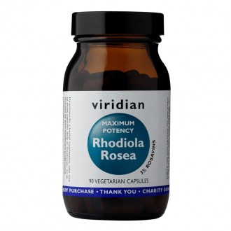 Viridian Rhodiola Rosea Maximum Potency 90 kapslí (Rozchodnice růžová)