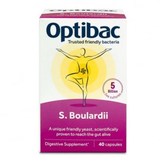 Optibac Saccharomyces Boulardii (Probiotika při průjmu)