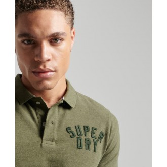 Superdry pánska polokošeľa vintage superstate polo - Zelená