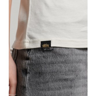 Superdry dámske tričko vintage lo-fi poster tee - Biela